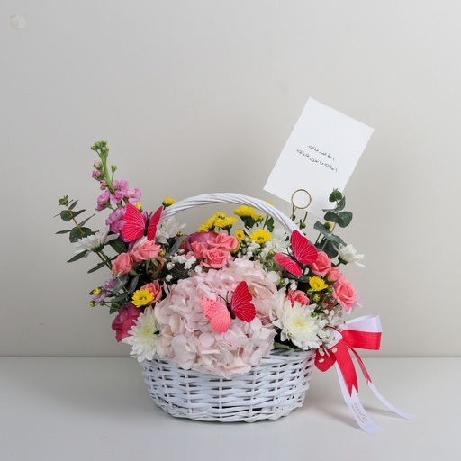 سلة ازهار زهريه