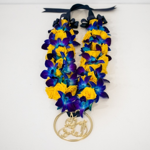 Blue Orchid Graduation Necklace
