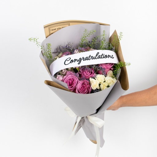 Purple Graduation Bouquet