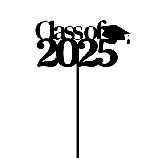 Black Acrylic Topper